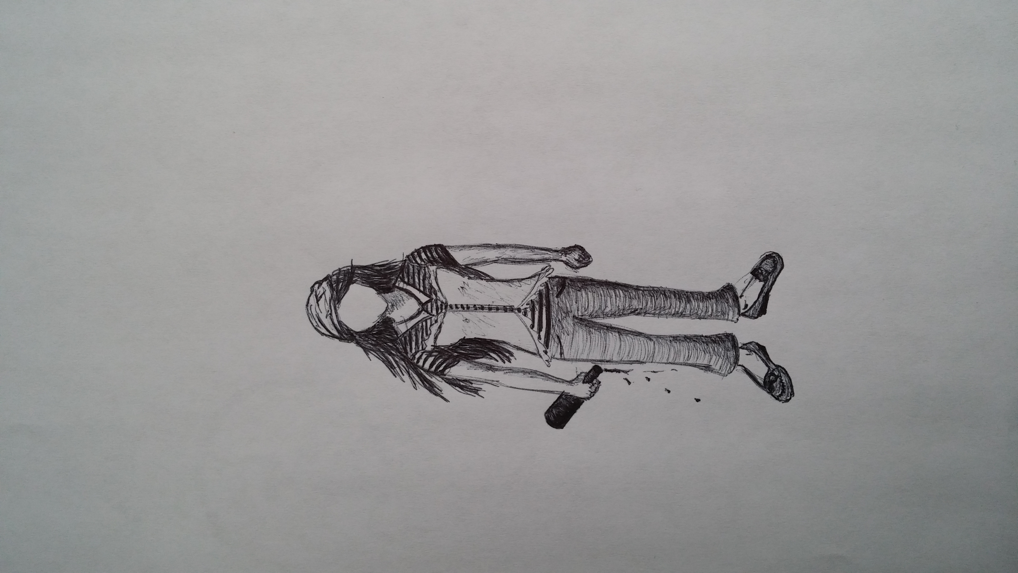 ballpoint pen on paper (circa 2014)